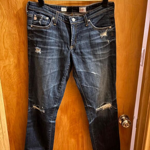 Ag-jeans Women's Navy and Blue Jeans - Picture 1 of 4